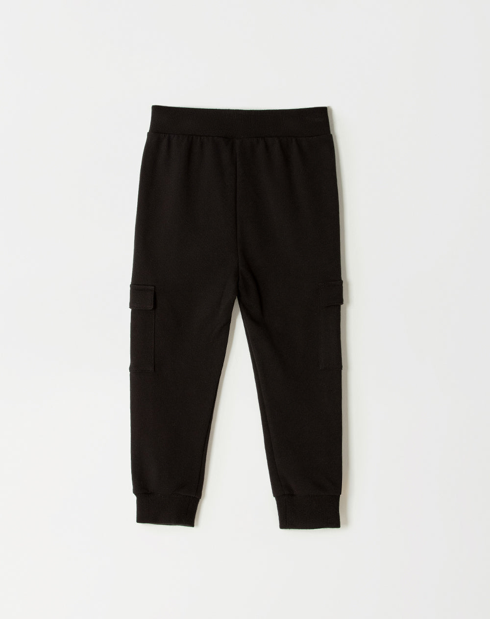 Jogger regular fit tiro medio negro